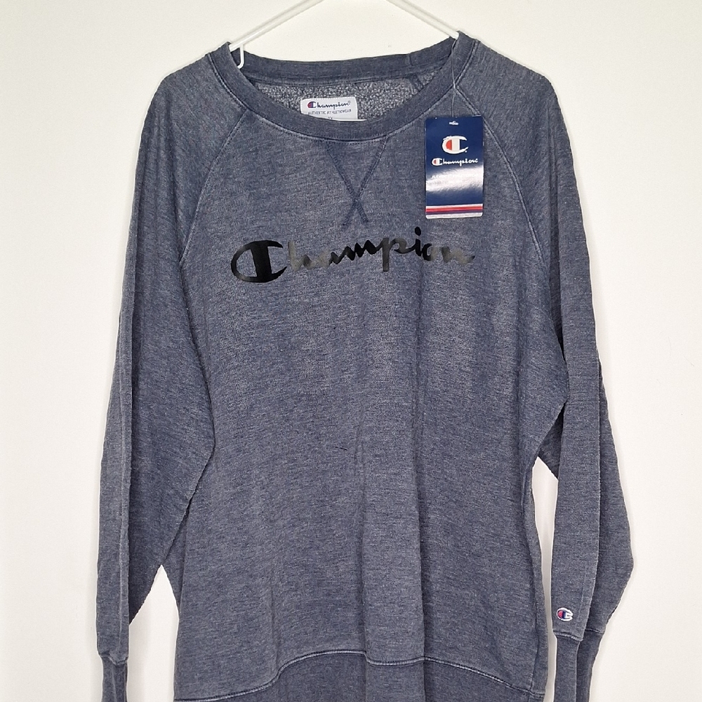 Champion Heather Blue Long Sleeve